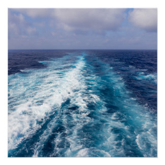 クルーズ船の航跡 ポスター