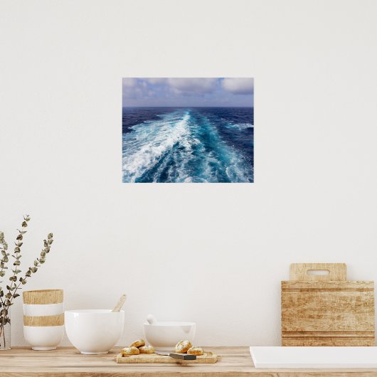 クルーズ船の航跡 ポスター (キッチン)