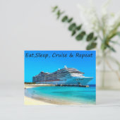 クルーズ船はがき ポストカード (スタンド正面)