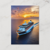 クルーズ船は豪華なエンベロープライナーを提供 名刺 (正面)