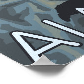 クルーズ船を見ているパフィン ポスター (角)