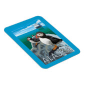 クルーズ船を見ているパフィン マグネット (右側)