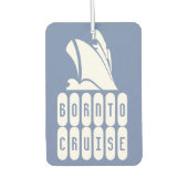 クルーズ船イラストレーションと引用文生まれトゥクルーズ カーエアーフレッシュナー (正面)