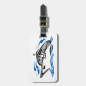 クルーズ船オン海波航海の旅行 ラゲッジタグ (正面縦)