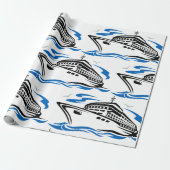 クルーズ船オン海波航海の旅行 ラッピングペーパー (アンロールド)