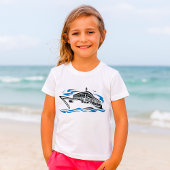 クルーズ船オン海波航海の旅行 Tシャツ