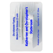 クルーズ船カメオカスタム州ドアマーカー マグネット (縦)