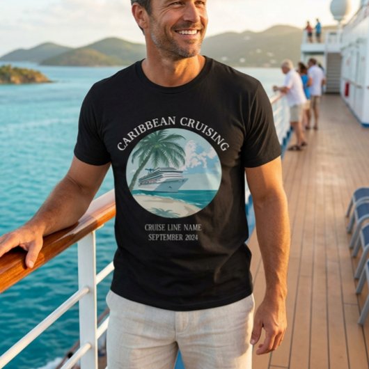 クルーズ船カリブの乗船カスタム群 Tシャツ