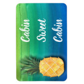 クルーズ船キャビンのドアの標識パイナップル マグネット (縦)