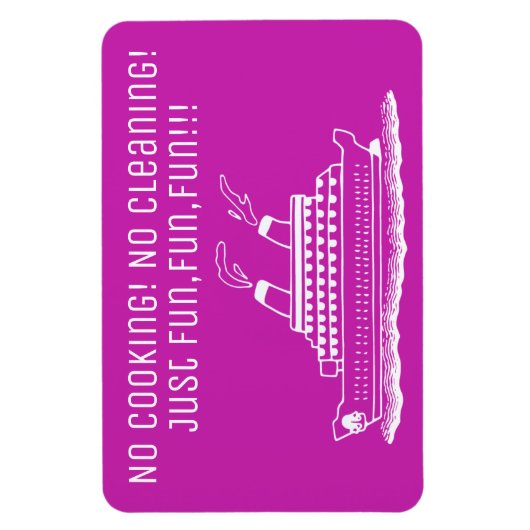 クルーズ船キャビン州のドアマーカーのおもしろいジョーク マグネット (縦)