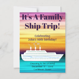 クルーズ船サンセットテーマドアマグネット マグネット招待状