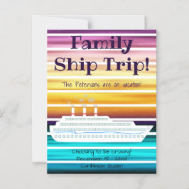 クルーズ船サンセットドアマグネット マグネット招待状