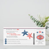 クルーズ船スターフィッシュボーディングパス結婚ズ 招待状 (スタンド正面)