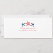 クルーズ船スターフィッシュボーディングパス結婚ズ 招待状 (裏面)