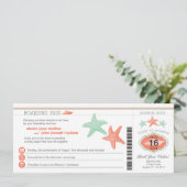 クルーズ船スターフィッシュボーディングパス結婚ズ 招待状 (スタンド正面)