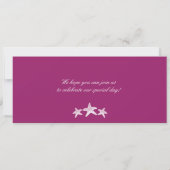 クルーズ船スターフィッシュ搭乗結婚券 招待状 (裏面)