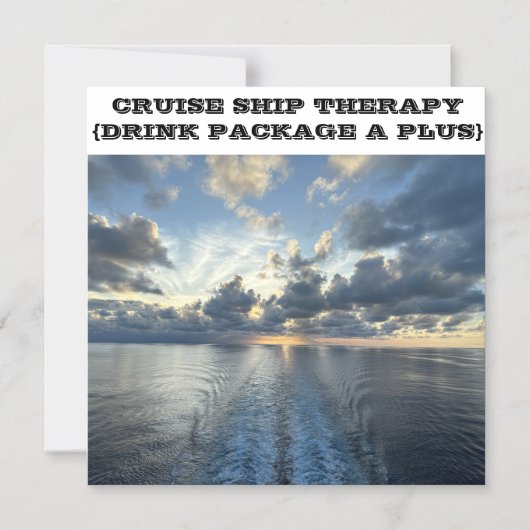 クルーズ船セラピークルーズ扉磁石 マグネット招待状 (正面)