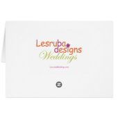 クルーズ船テーブルのシーティングカード (裏面横)