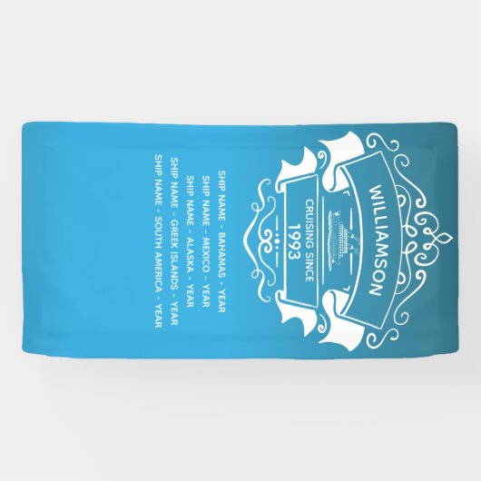 クルーズ船デコードアサインモノグラム 横断幕 (横)