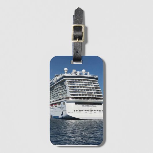 クルーズ船ノルウェーブリストラベルラゲッジタグ ラゲッジタグ (正面縦)