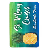 クルーズ船パイナップルおもしろいのクルーズ マグネット (縦)