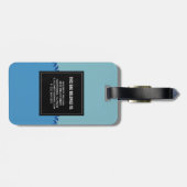 クルーズ船パーソナライズされた旅行 ラゲッジタグ (裏面横)