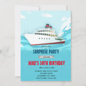 クルーズ船パーティの招待状 招待状 (正面)