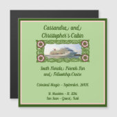 クルーズ船フローラフレームステートルームドアマーカー2 (正面/裏面)