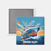 クルーズ船マグネットパーソナライズされた マグネット (正面/裏面)
