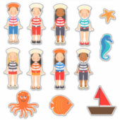 クルーズ船乗り シール (正面)