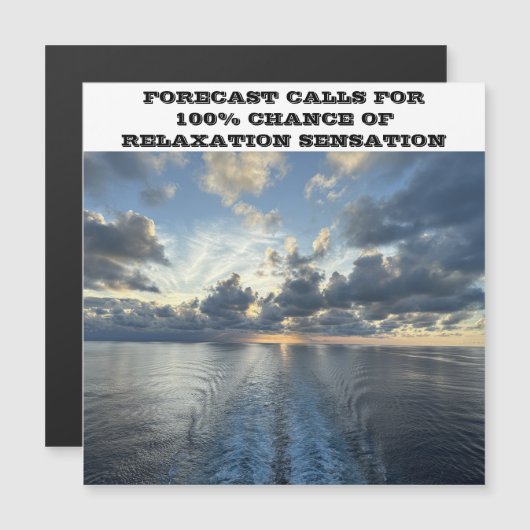 クルーズ船予測クルーズ船ドア磁石 マグネット招待状 (正面/裏面)