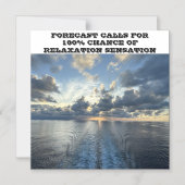 クルーズ船予測クルーズ船ドア磁石 マグネット招待状 (正面)