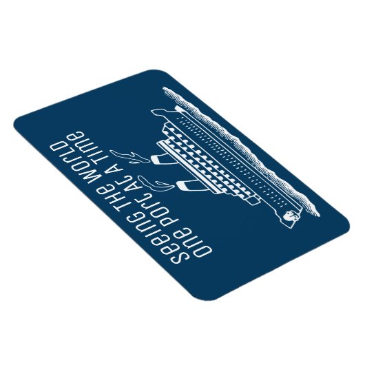 クルーズ船客室ステートルームドアマーカーワンポート マグネット (右側)