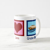 クルーズ船平和ラブクルーズ コーヒーマグカップ (正面右)