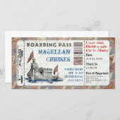 クルーズ船搭乗券 (正面/裏面)