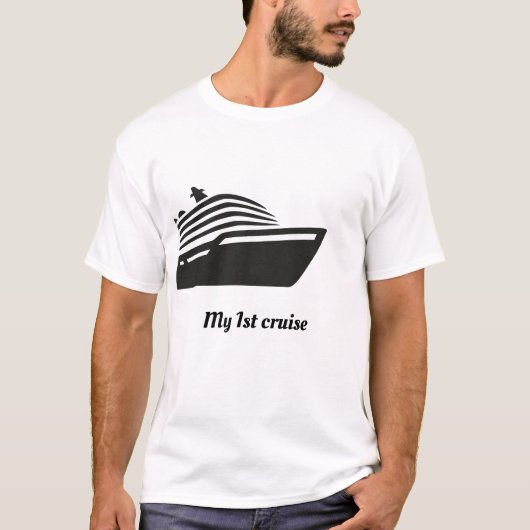 クルーズ船文字 Tシャツ (正面)