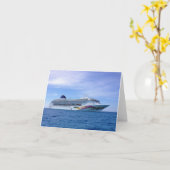 クルーズ船用グリーティングカード カード (黄色い花)