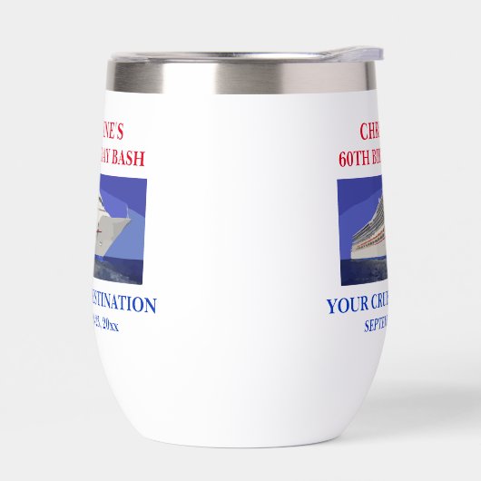 クルーズ船誕生日バケーショントラベルファン (左面)