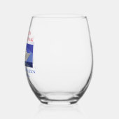 クルーズ船誕生日バケーショントラベルファン ステムなしワイングラス (左)