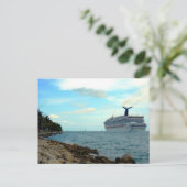 ～クルーズ船～はがきカスタマイズ、 ポストカード (スタンド正面)