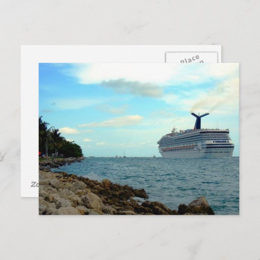 ～クルーズ船～はがきカスタマイズ、 ポストカード (正面/裏面)