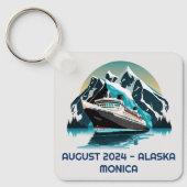 クルーズ船 オーシャン アラスカ 山 キーホルダー (正面)