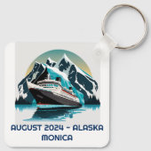 クルーズ船 オーシャン アラスカ 山 キーホルダー (裏面)