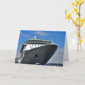 クルーズ船 カード (黄色い花)