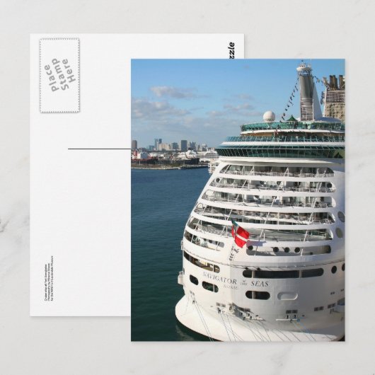 クルーズ船 ポストカード (正面/裏面)