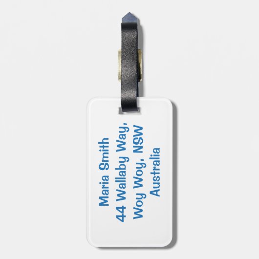 クルーズ船 ラゲッジタグ (裏面縦)