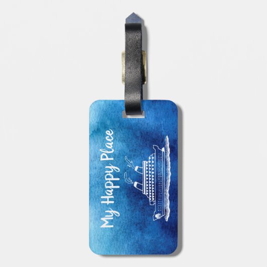 クルーズ船 ラゲッジタグ (裏面縦)