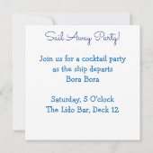 クルーズ船 招待状 (裏面)