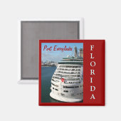 クルーズ船 – 日付の保存 マグネット (正面/裏面)