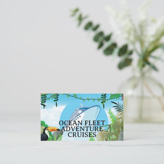 クルーズ船 | 熱帯ジャングル 名刺 (スタンド正面)